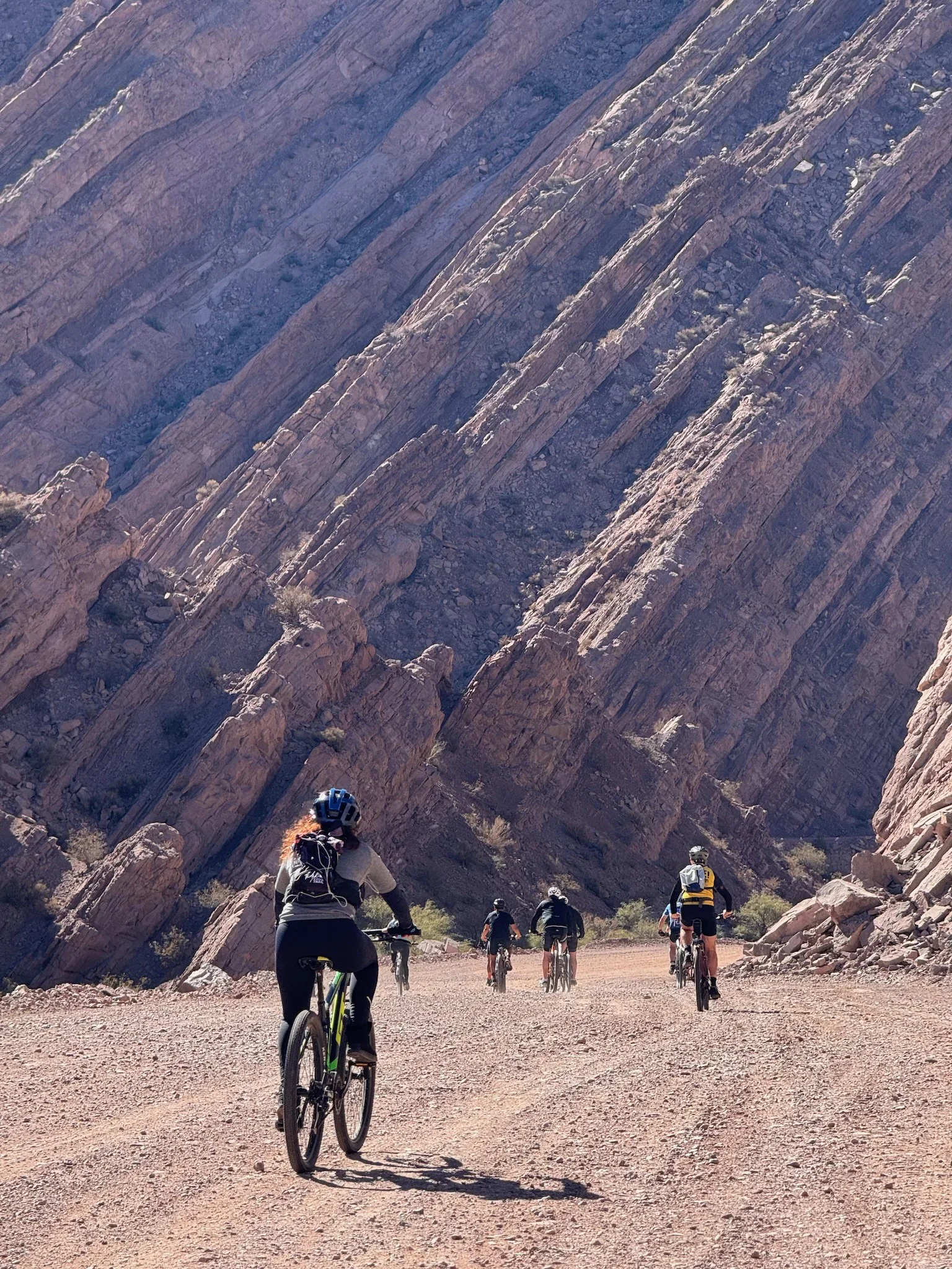 Quebrada de La Troya en bicicleta