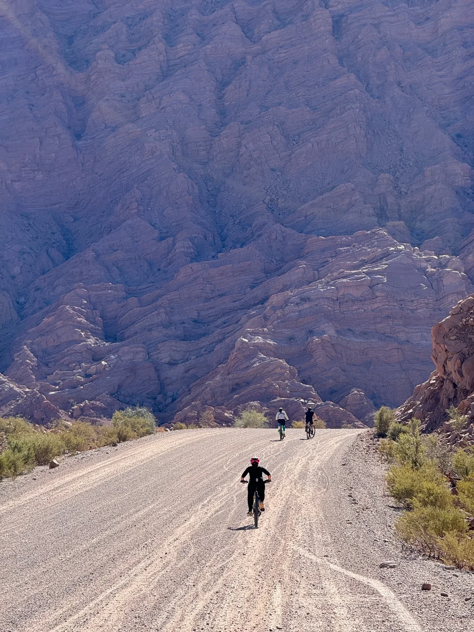 Quebrada de La Troya en bicicleta