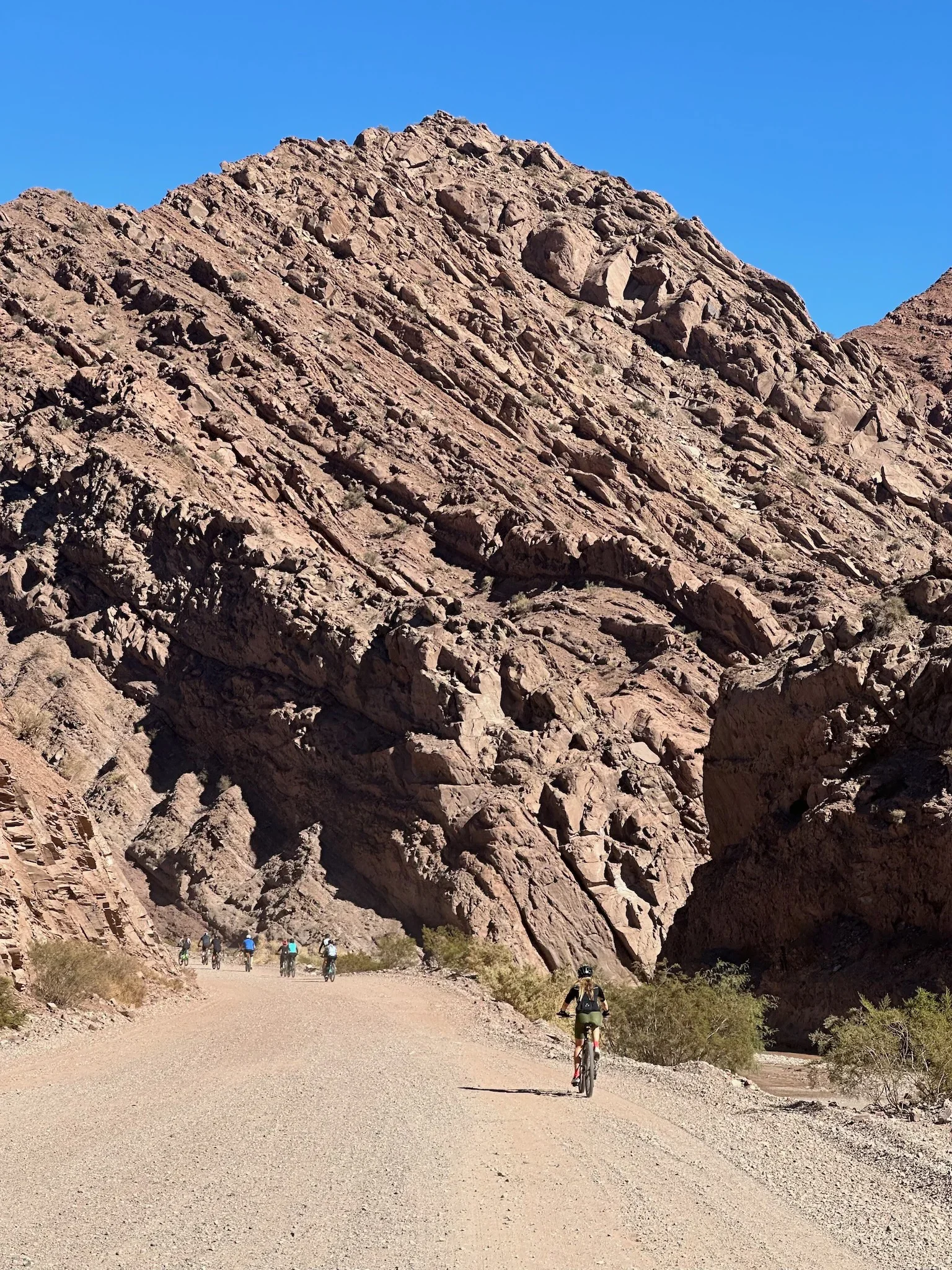Quebrada de La Troya en bicicleta