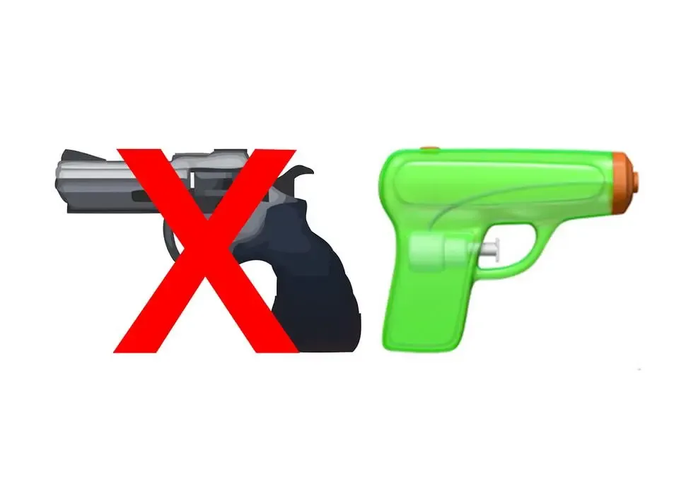 Apple cambia el emoji de una pistola por una de juguete en iOS 10