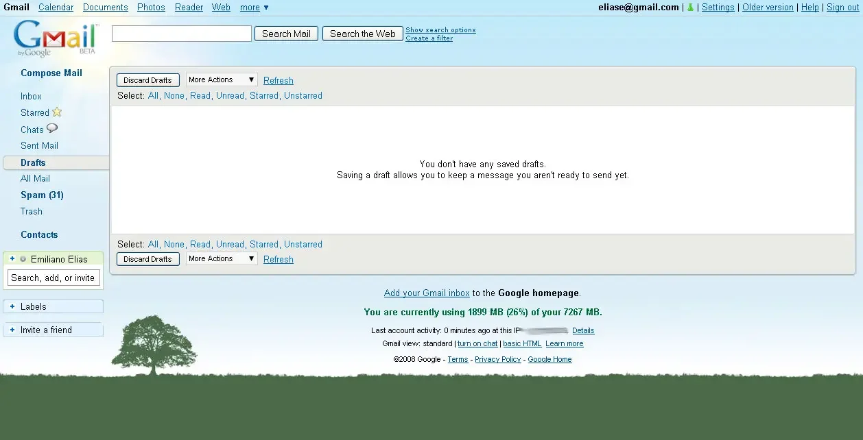 Gmail nublado Gmail nublado