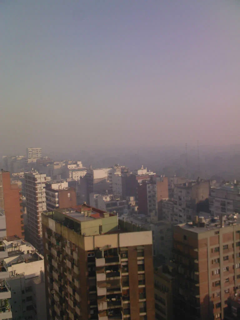 Humo en Capital Federal Humo en Av Las Heras