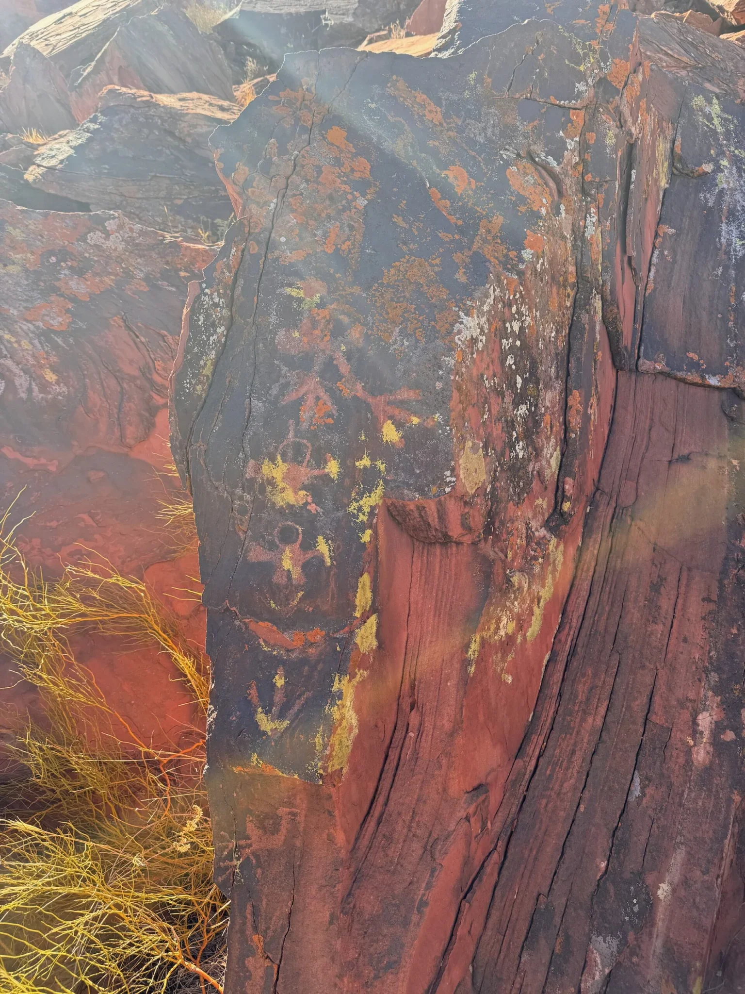 Dibujos de los Diaguitas en Parque Nacional Talampaya