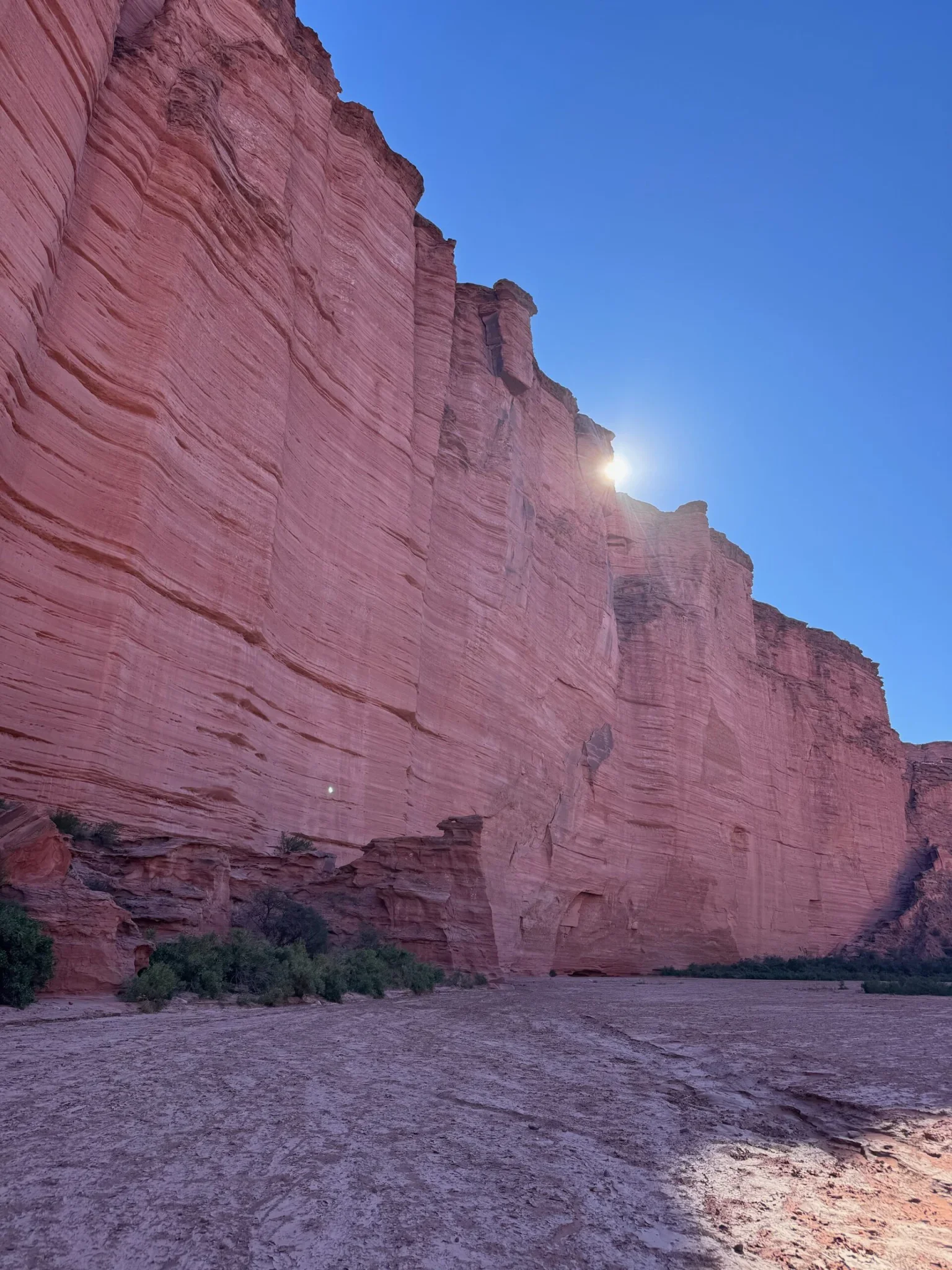 Cañon del Parque Nacional Talampaya en bicicleta