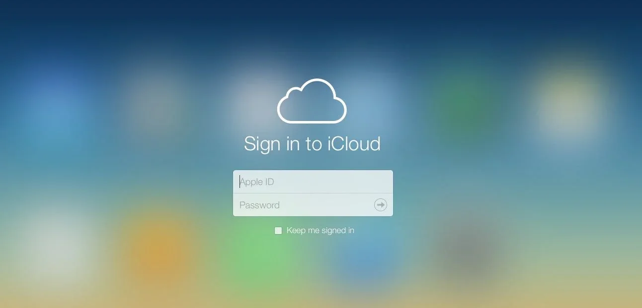 iCloud Beta login