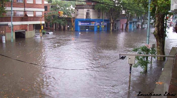 Inundación en Juan B Justo