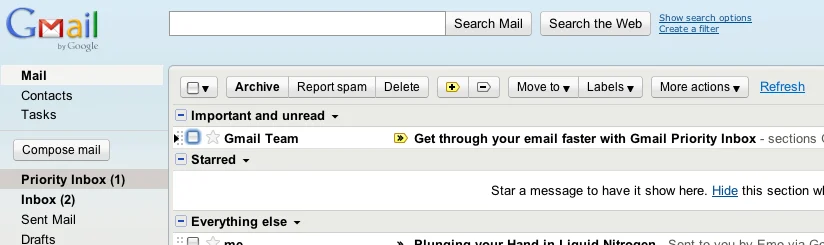 Gmail Priority Inbox