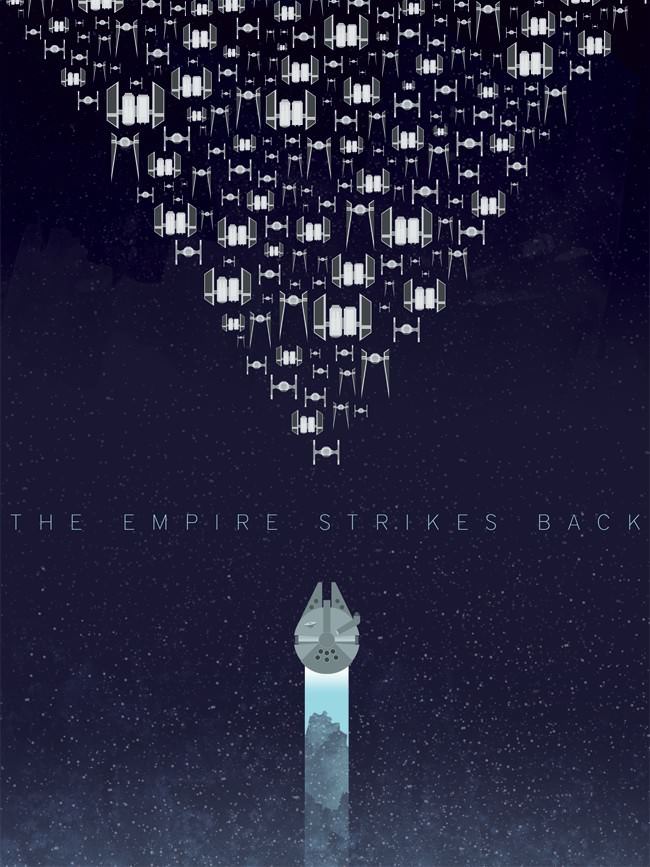 Posters minimalistas Star Wars