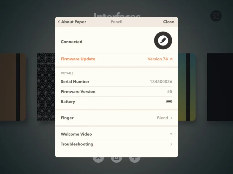 Actualizar firmware Pencil