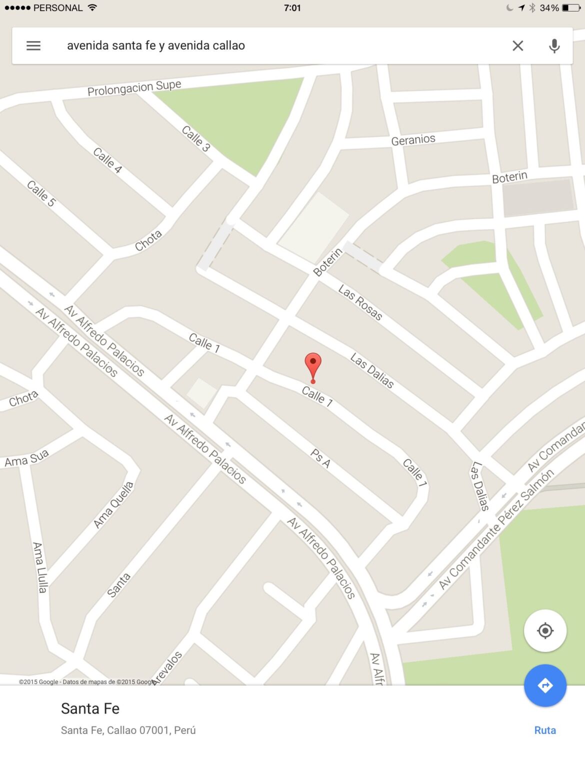 Google Maps Intersecciones