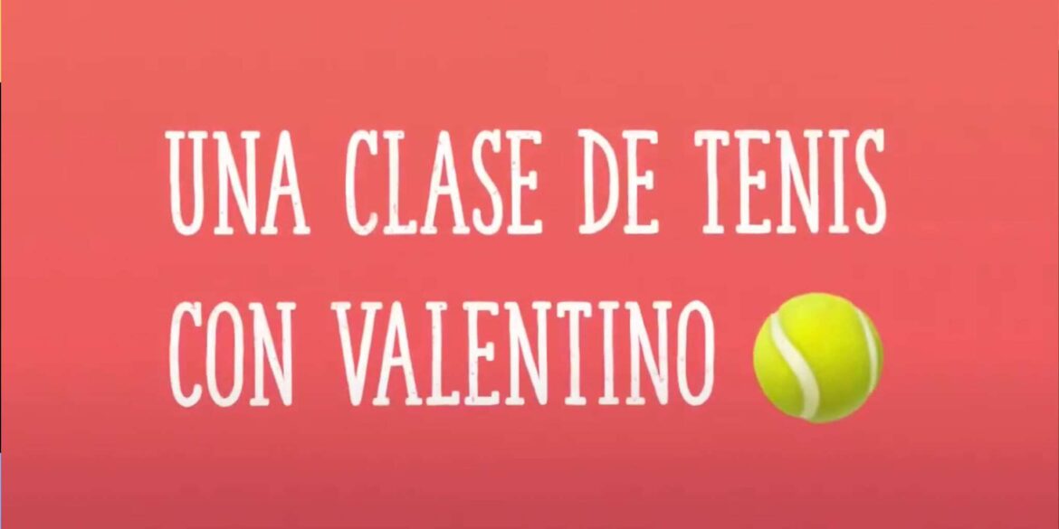Clase de tenis con Valentino