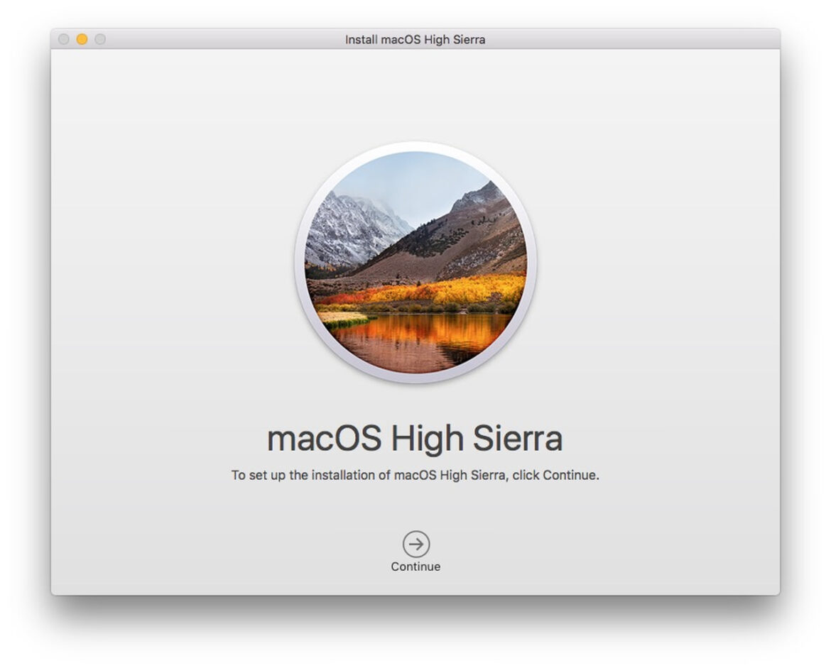 macOS High Sierra macOS High Sierra