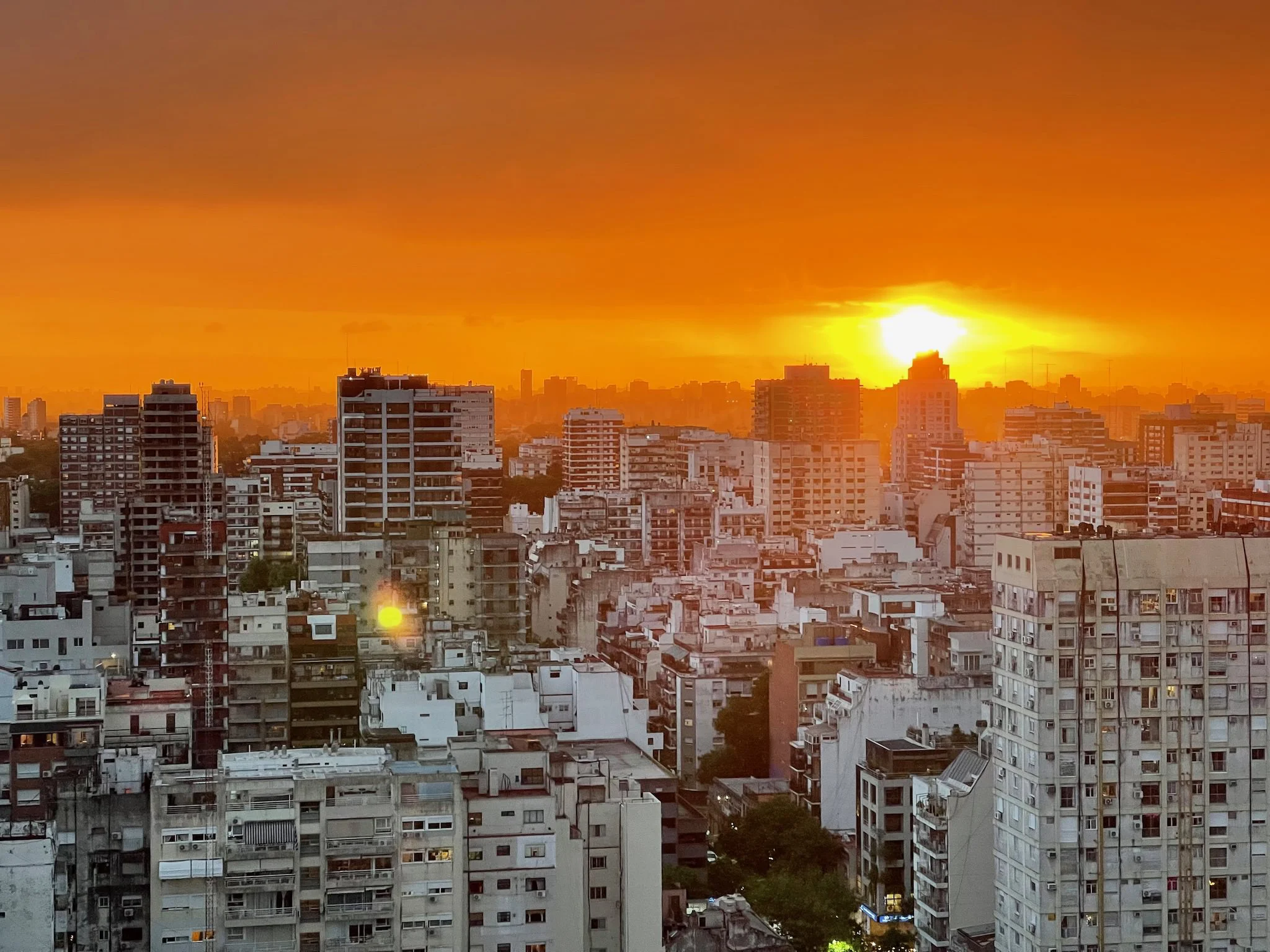 Atardecer en Buenos Aires