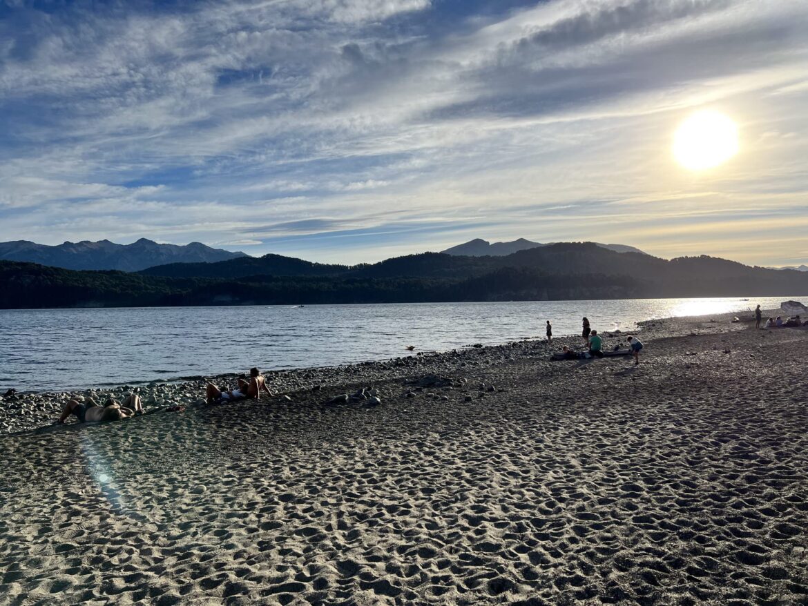 Playa pública en Nahuel Huapi