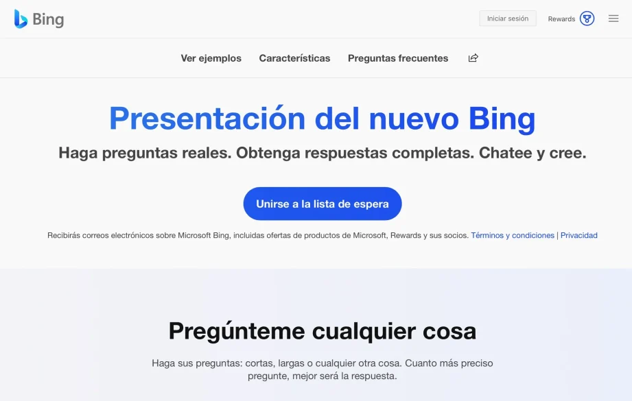 Microsoft Bing anuncia integración con OpenAI para su buscador