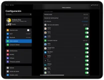 Consumo de datos en iPadOS